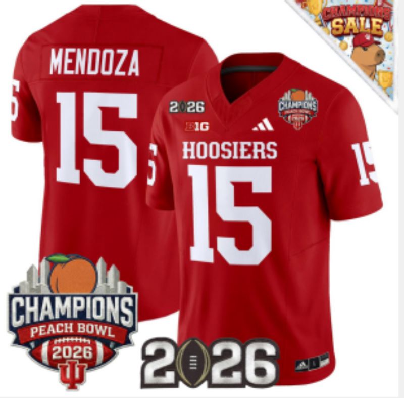 Men Ohio State Buckeyes #15 Mendoza Red 2026 NCAA Jersey 02